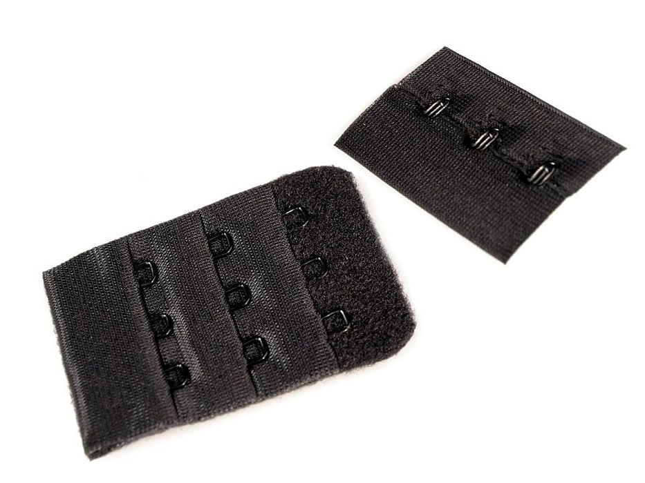 Zapięcie - przedłużka do biustonosza 3 rzędy ( czarna ). Import