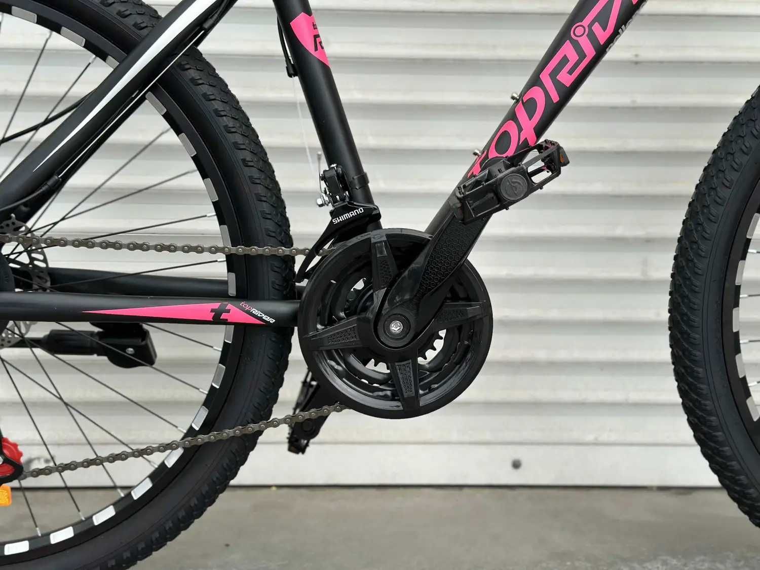 Горний велосипед 26 дюймів рама сталь розовий