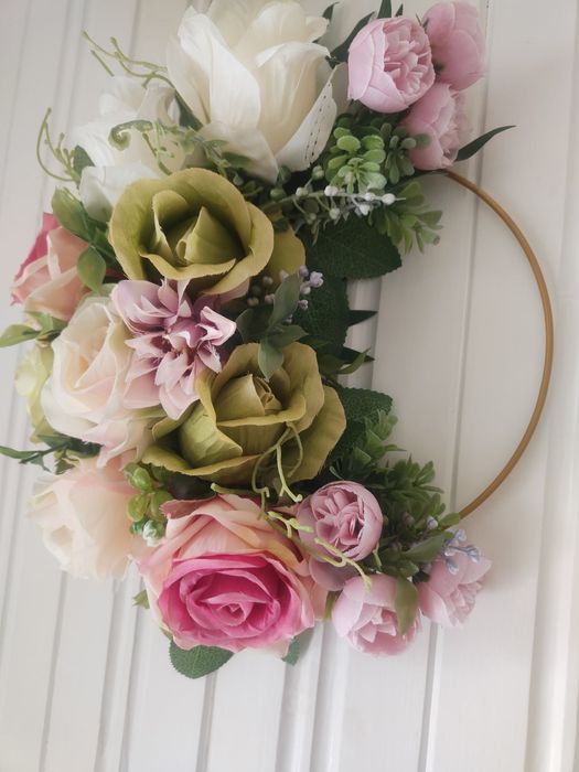 Dekoracja wianek na zawieszenie stroik