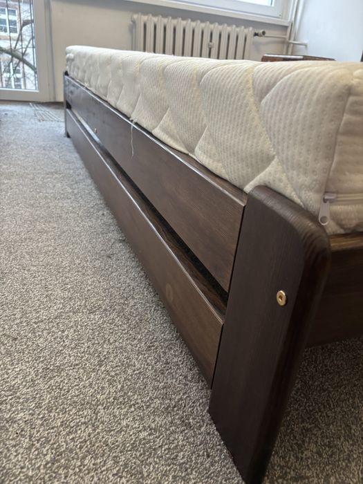 Łóżko z materacem 200x200 okazja ledwo uzywane pół ceny