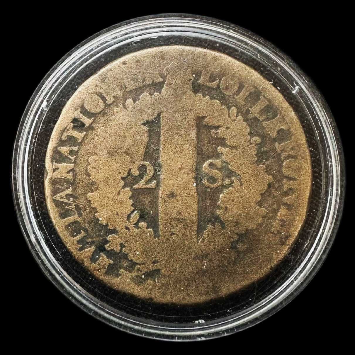 Moeda de 2 Sols - 1792 - França - Louis XVI