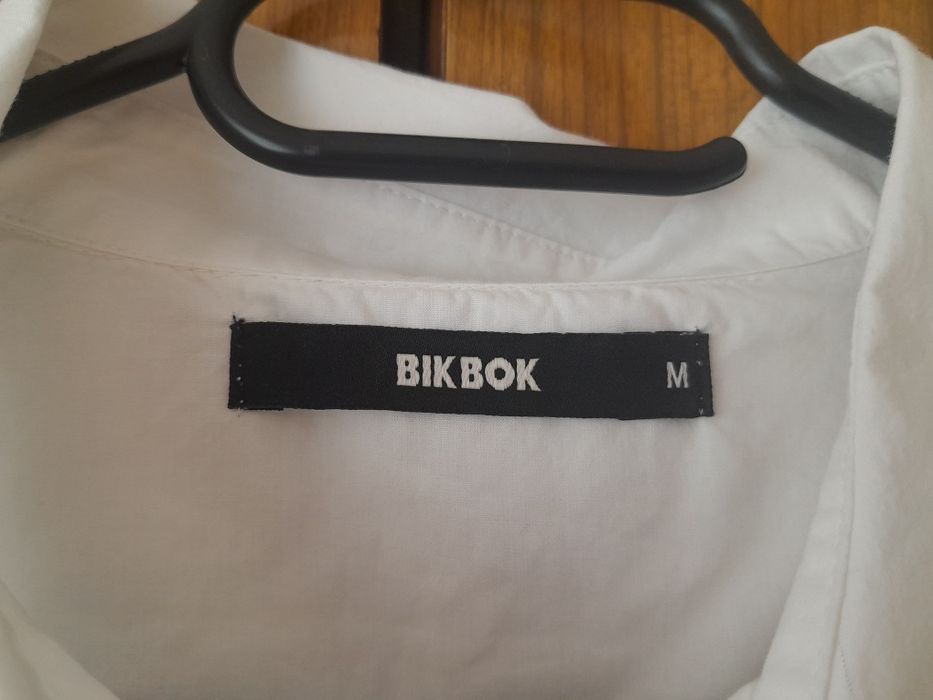 Bik bok biała haftowana bawełniana koszula oversize 38 M next jesień