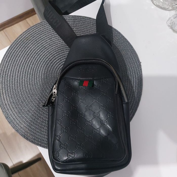 Plecak saszetka czarna gucci