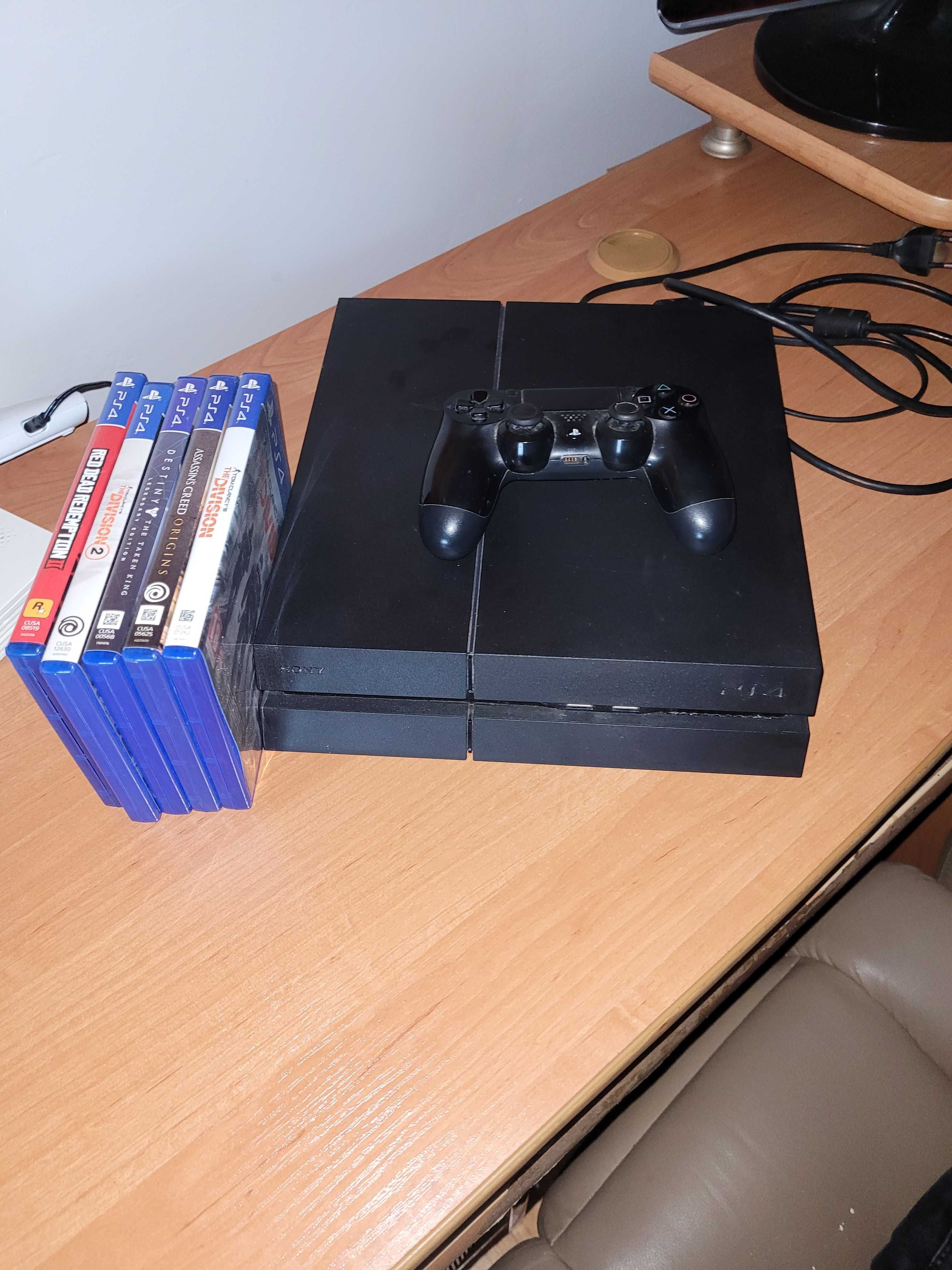 sony ps4 500gb + kierownica + gry