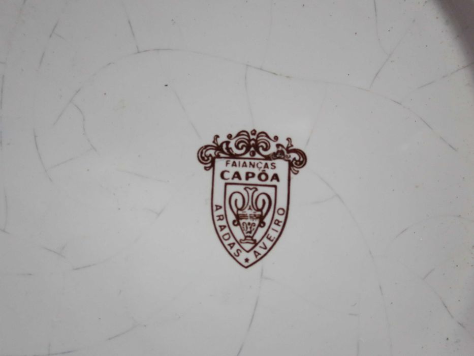 Ppratos faiança Sacavém Gilman Wedgwood Capôa Massarelos Lusitânia