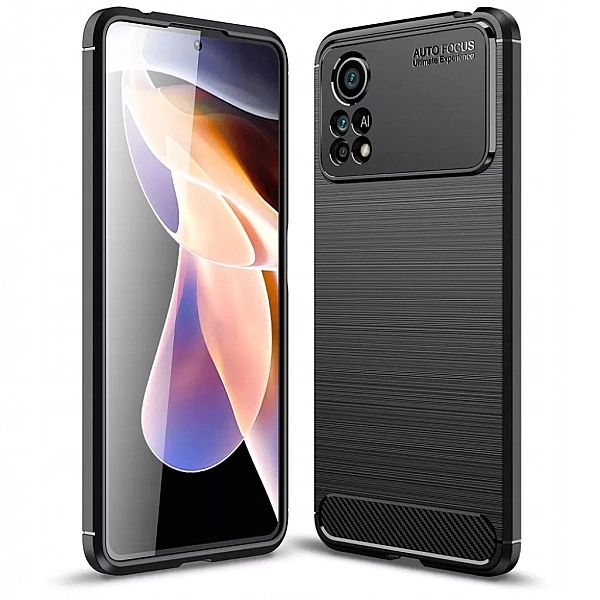 Pokrowiec Carbon + Szkło do Xiaomi Poco X4 Pro 5g