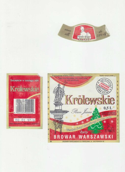 Etykieta - Królewskie 1997 i 2002
