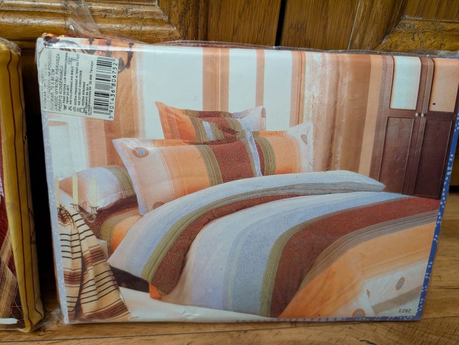 2 nowe komplety pościeli 160x200 cm + 2x poszewki – różne wzory!