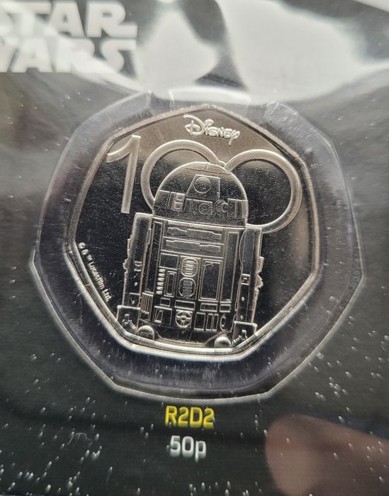 Moneta 50 pensów 2023 - Star Wars - R2D2 - Wyspa Pitcairn (626A)