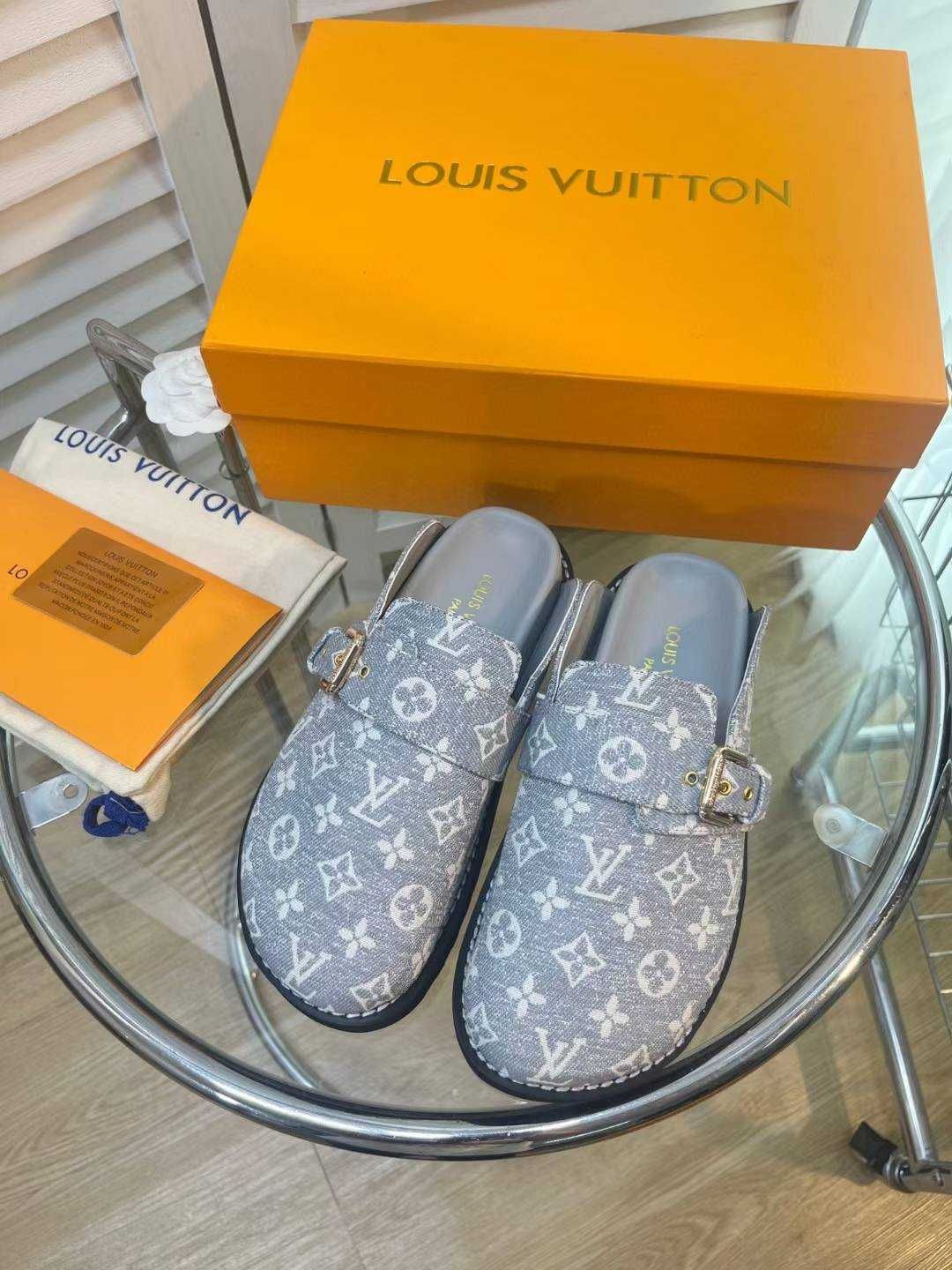Louis Vuitton Buty, sandaly klapki, skora 180211