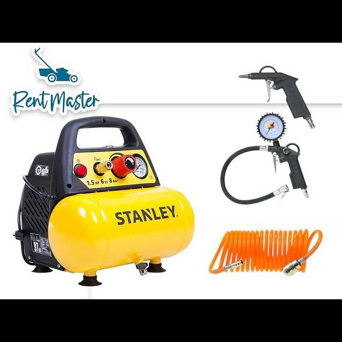 Sprężarka Powietrza Kompresor Bezolejowy STANLEY Wynajem Wypożyczalnia