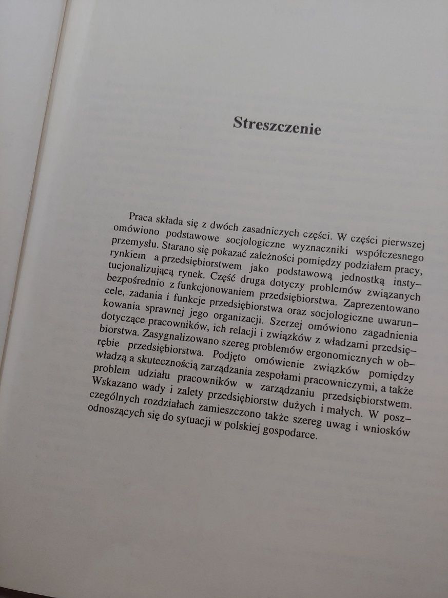 Wprowadzenie do socjologii przemysłu Lech Milian skrypty Politechniki