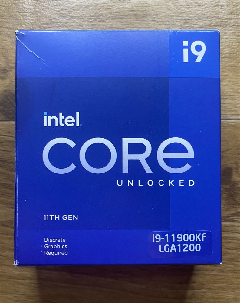 Процессор i9 11900kf 8 ядер 16 потоков 5.3 Ггц гарантия до 02.2027