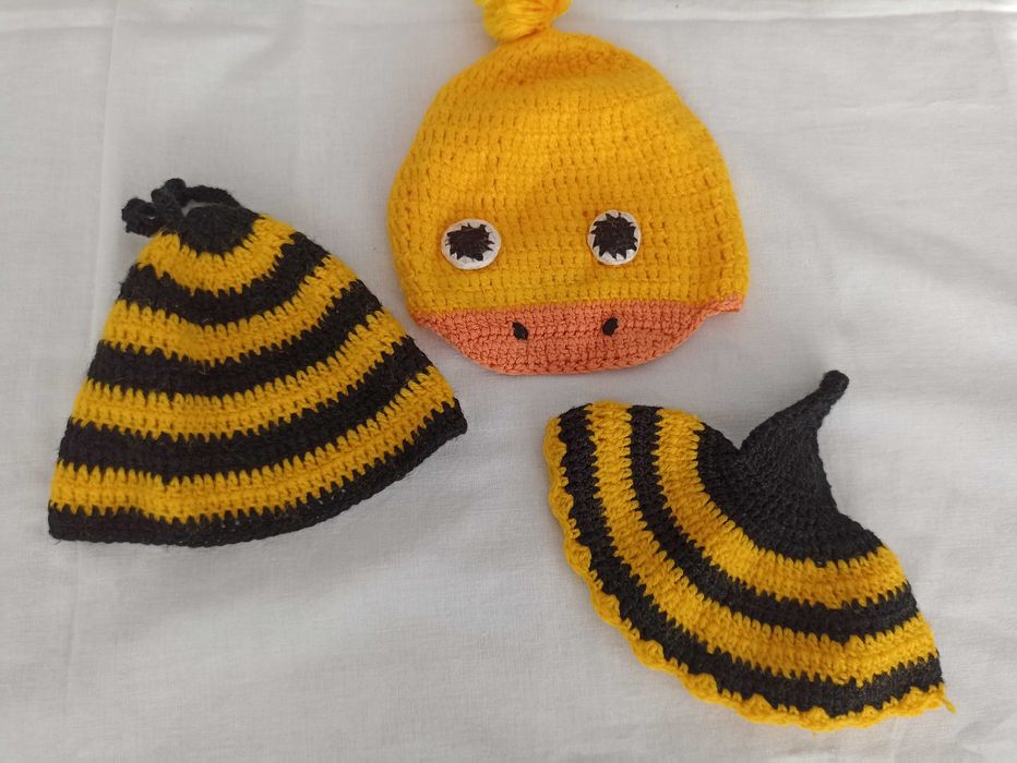 Strój do sesji zdjęciowej noworodkowej pszczółka kaczuszka