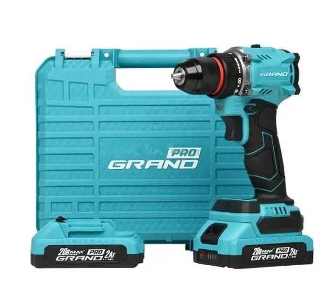 Шуруповерт аккумуляторный гранд Grand ДА-20/2 BL PRO безщеточный, 20В