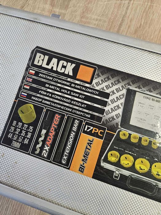 Zestaw otwornic bi-metalowych BLACK 21002, 17 elementów