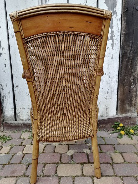 Cztery Krzesła rattan tarasowe