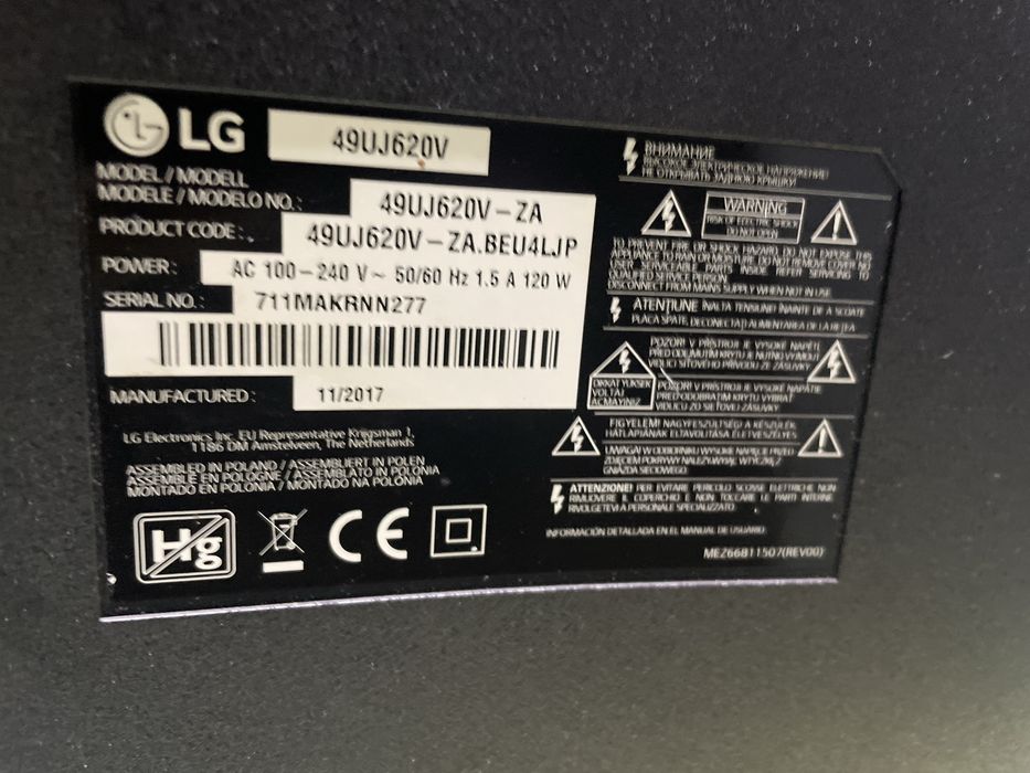 Smart TV LG 4K 49”