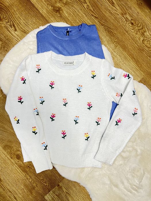 Светр вʼязаний в  квіточку zara/ hm