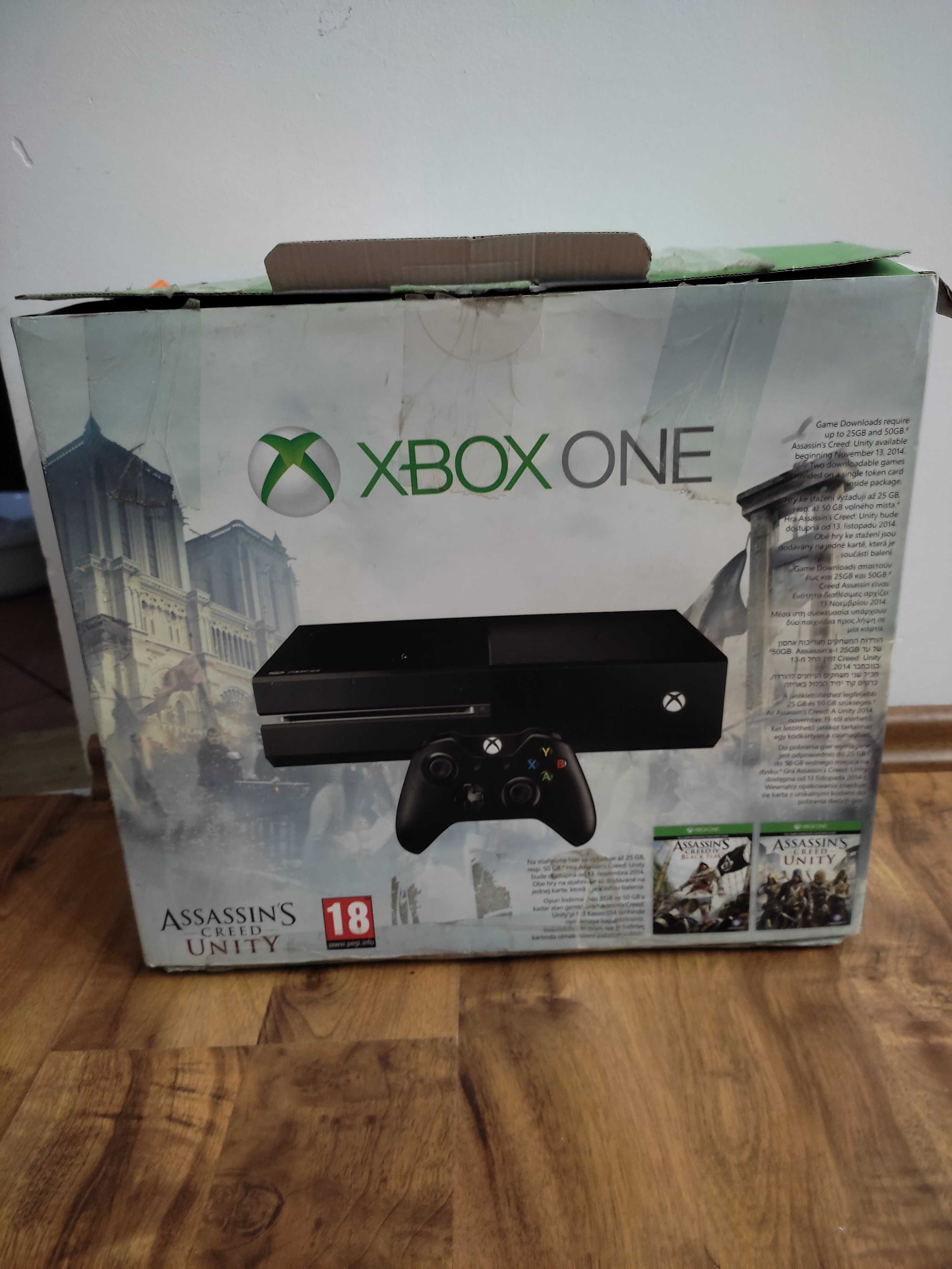 Xbox one 500GB kontroler dysk zewnętrzny+gry