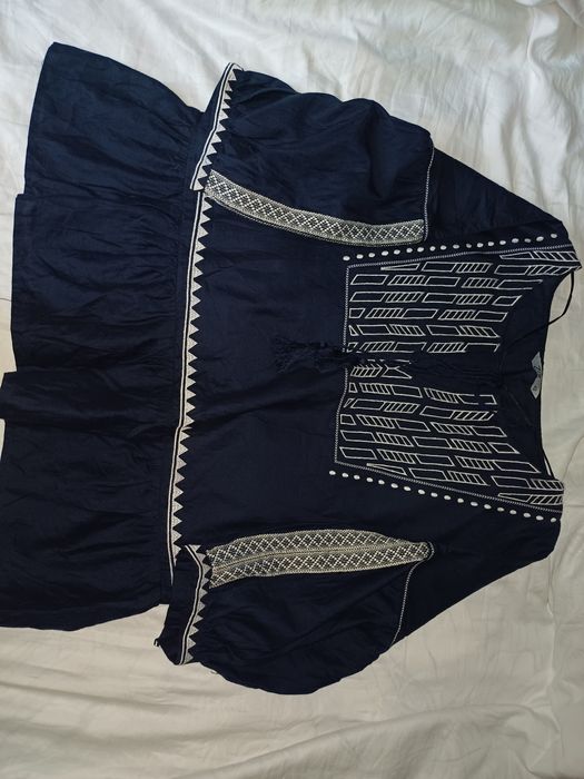 Блузка вишиванка 46 Німеччина Льон