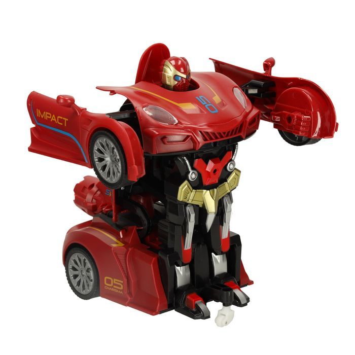 Transformer Revolt Transforming Robot Racer Czerwo