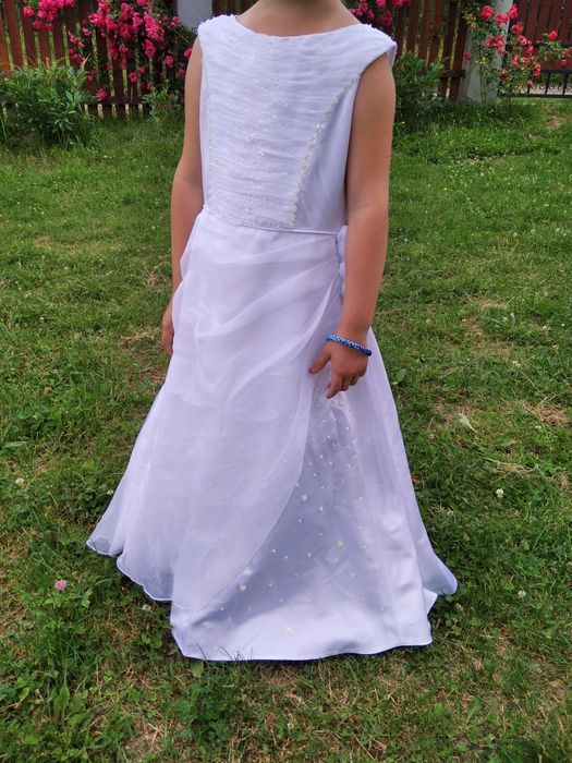 Біле плаття сукня  для випускного Першої Сповіді, Причастя на 7-8 р.