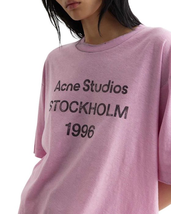 Футболка Acne Studios Exford 1996 T-Shirt Cotton Candy Pink