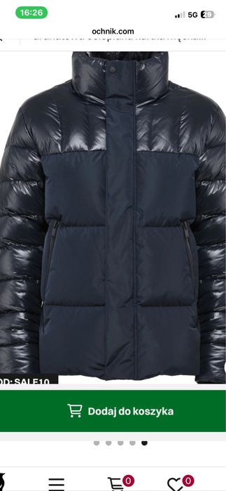 Zimowa puchowa kurtka puch& pierz  OCHNIK RRP 1000 zl