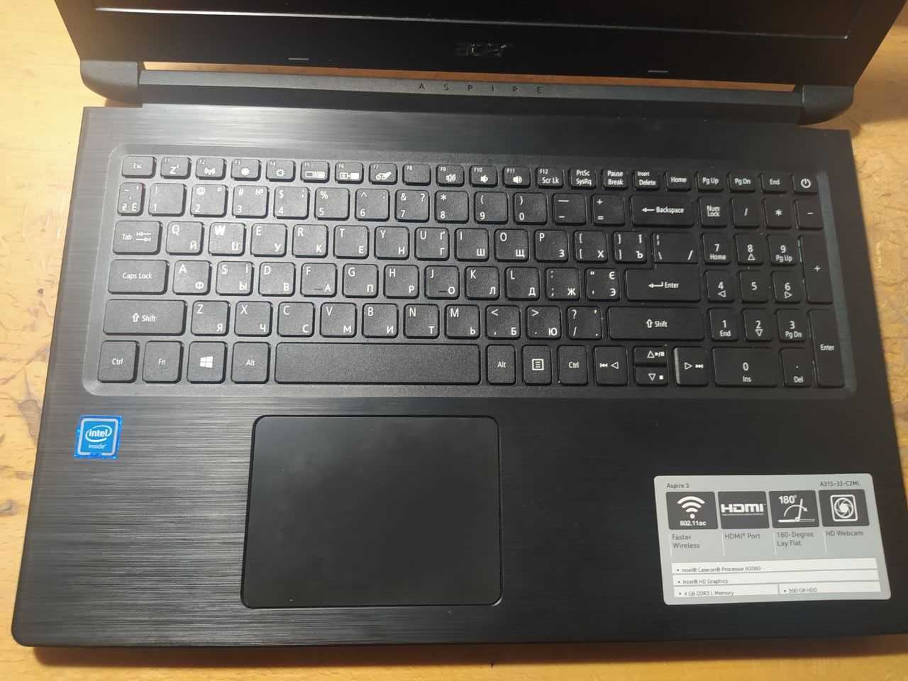 Ноутбук Acer aspire 3