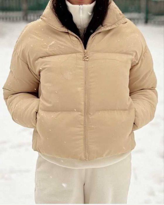 пуховик пуффер бежевий зимовий Puma