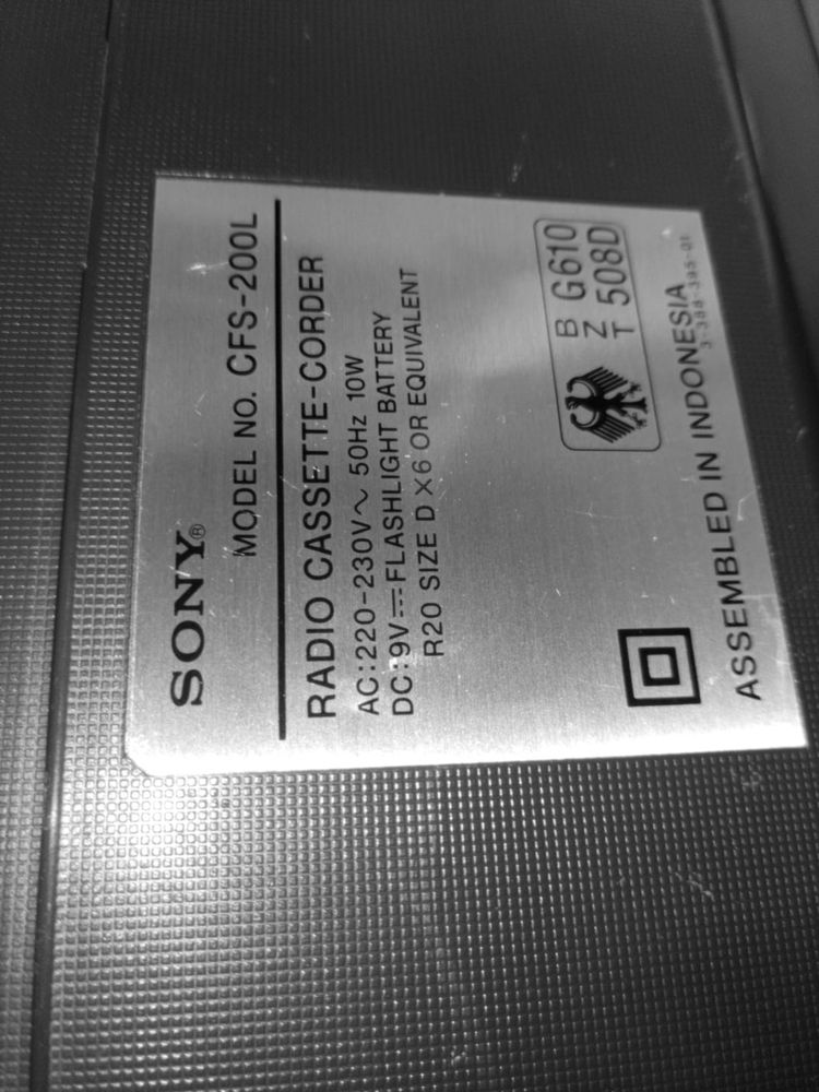 Stare radio magnetofon Sony CFS-200L - sprawne