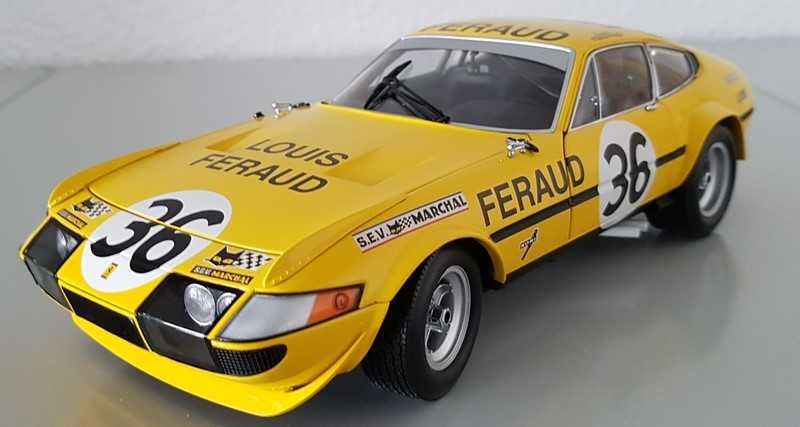 Miniatura Ferrari 365 GTB/4 #36 24h LM 1972 Kyosho 1:18