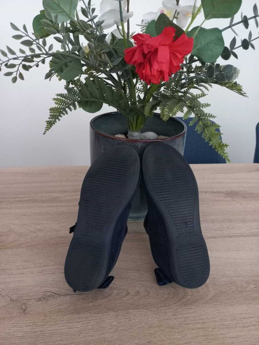 Pisamonas - Sapatos Merceditas fivela laço traseiro veludo