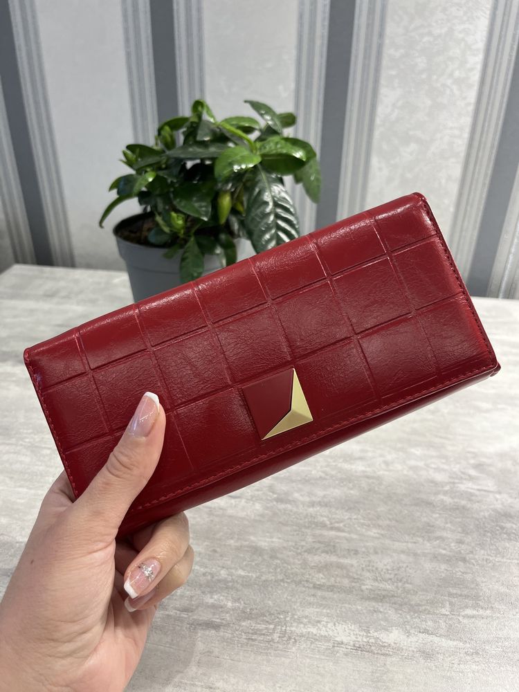 Жіночий гаманець,женский кошелек,красный кошелек,червоний гаманець