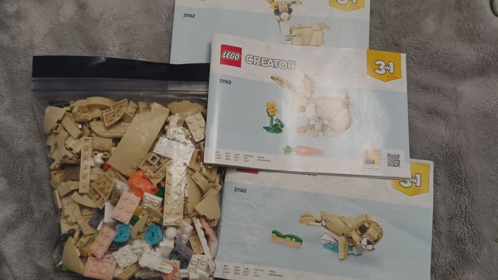 Zestaw 31162 króliczek 3w1 klocki jak nowe