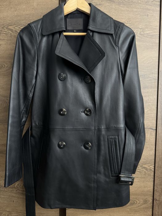 Тренч із шкіри наппа від Massimo Dutti
