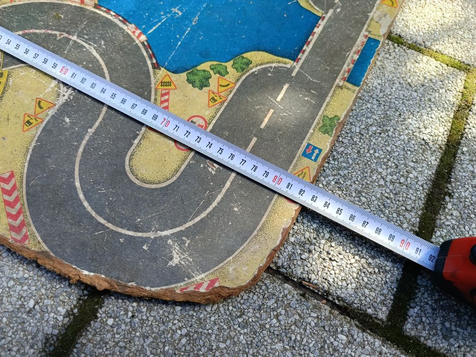 Tablica do zabawy ulice miasto resoraki PRL