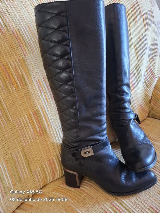 Botas de senhora de cano alto