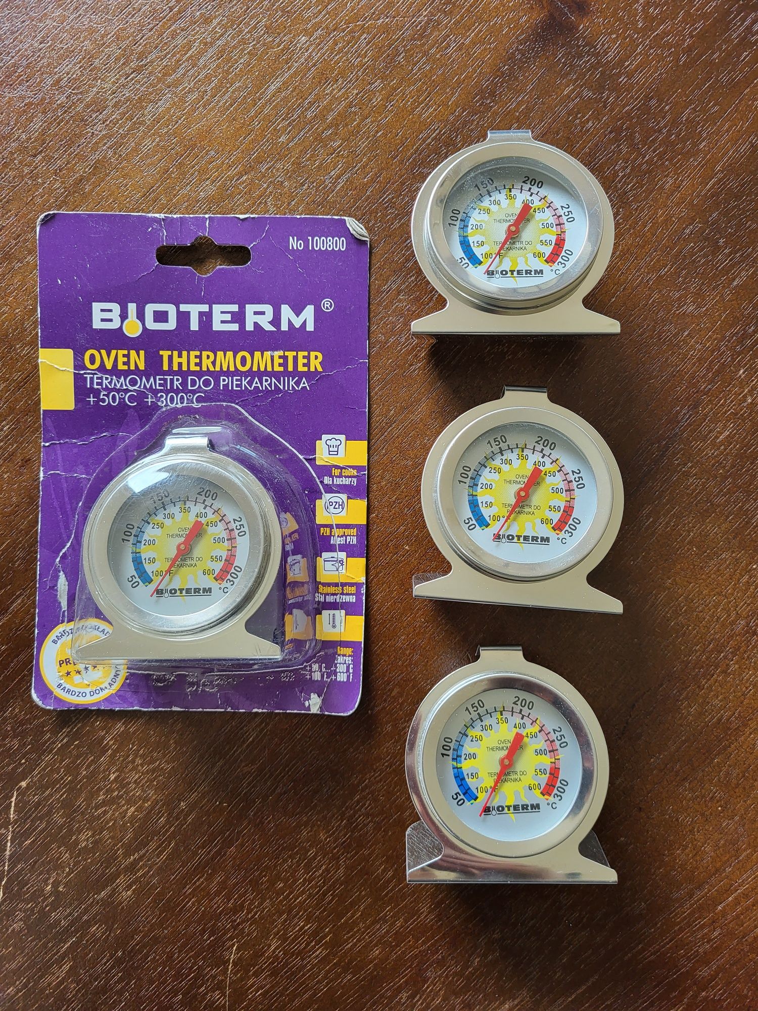 Termometr do piekarnika pieca +50 +300 stopni  C BIOTERM