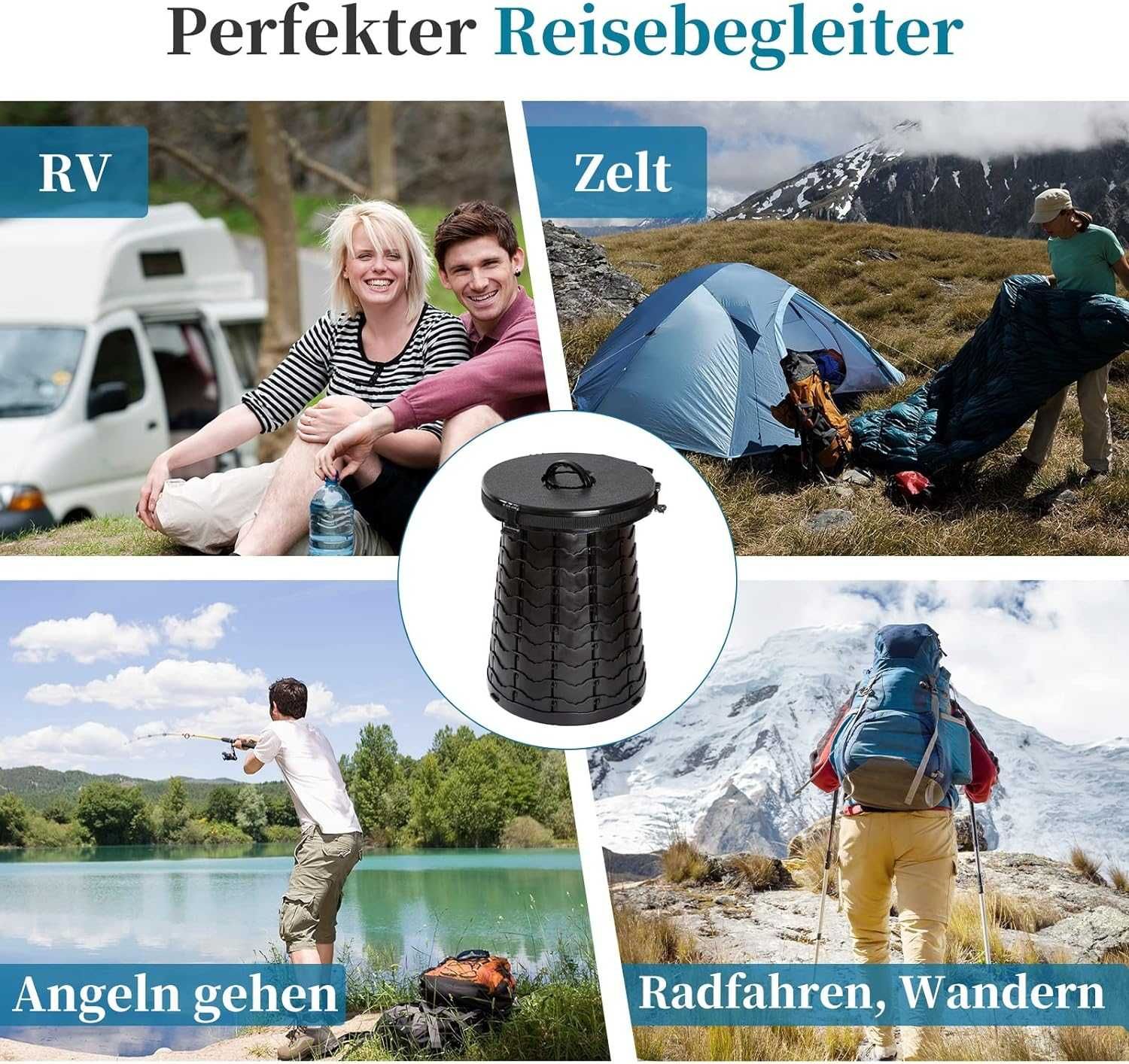 Nowa toaleta kempingowa / składana / WC / ubikacja / klozet !3176-A!