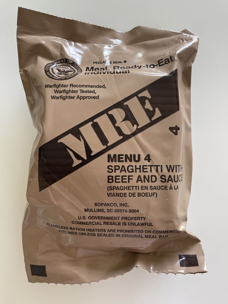 Racja żywnościowa MRE menu 4
