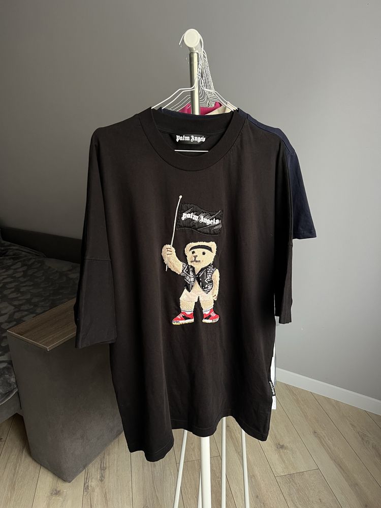 Л-ХЛ(size) Чоловіча котонова футболка Palm Angels з великим логотипом