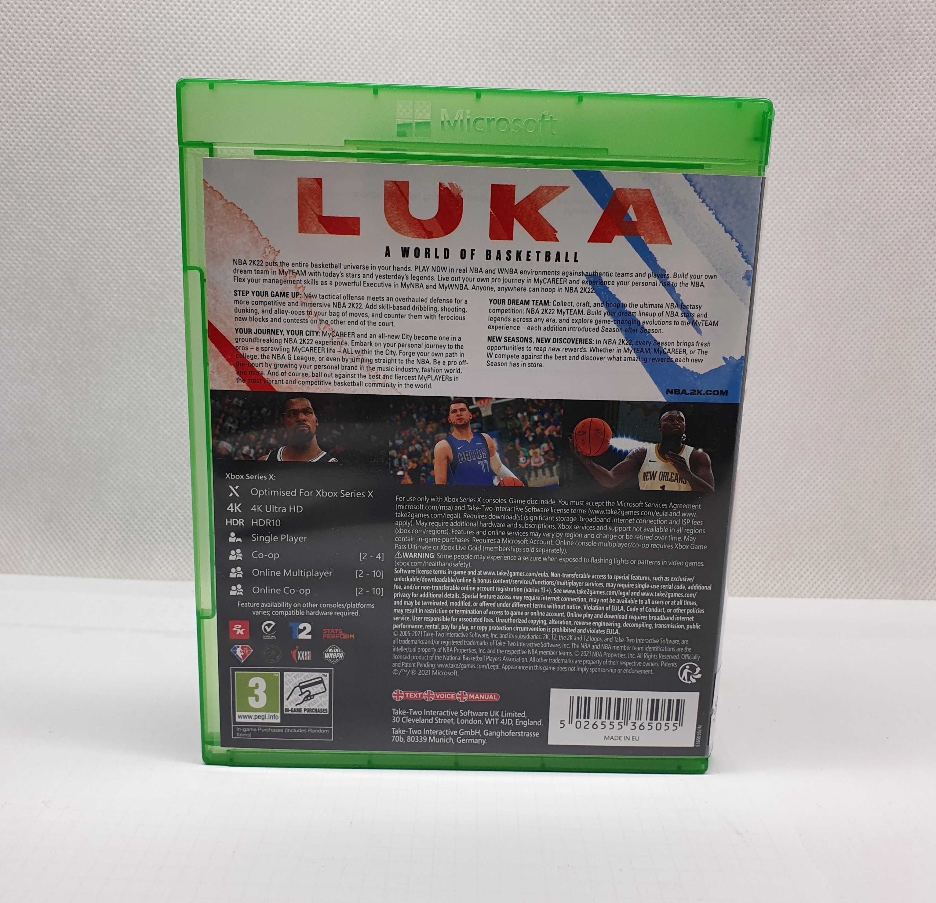 Gra NBA 2K22 XBOX SERIES X, Lombard Jasło Czackiego