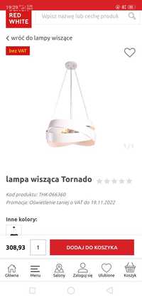 Lampa/ żyrandol używane  tornado