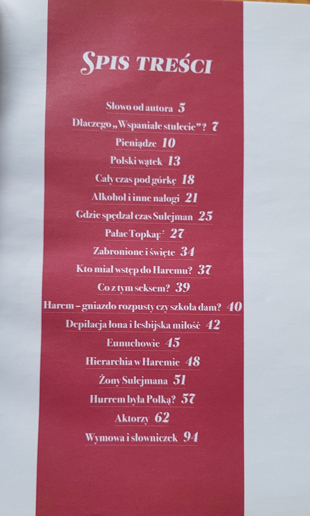 Książka wspaniałe stulecie