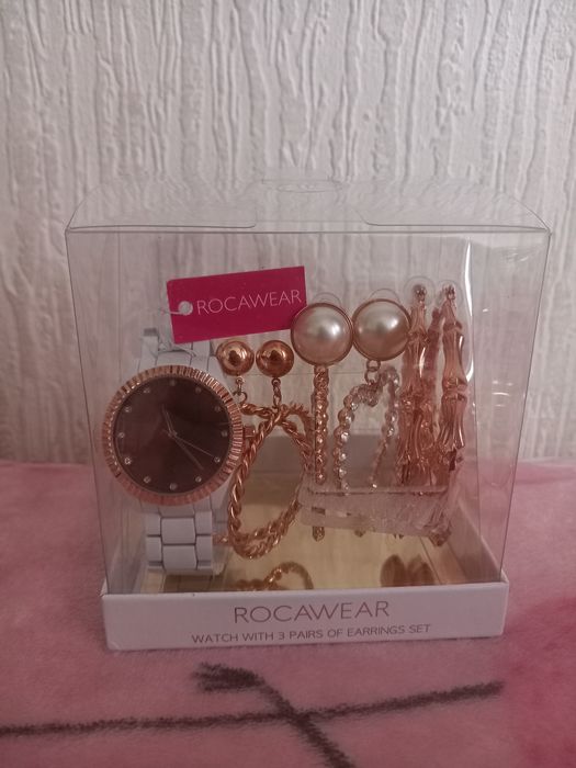 Nowy zestaw rocawear zegarek plus kolczyki prezent swieta