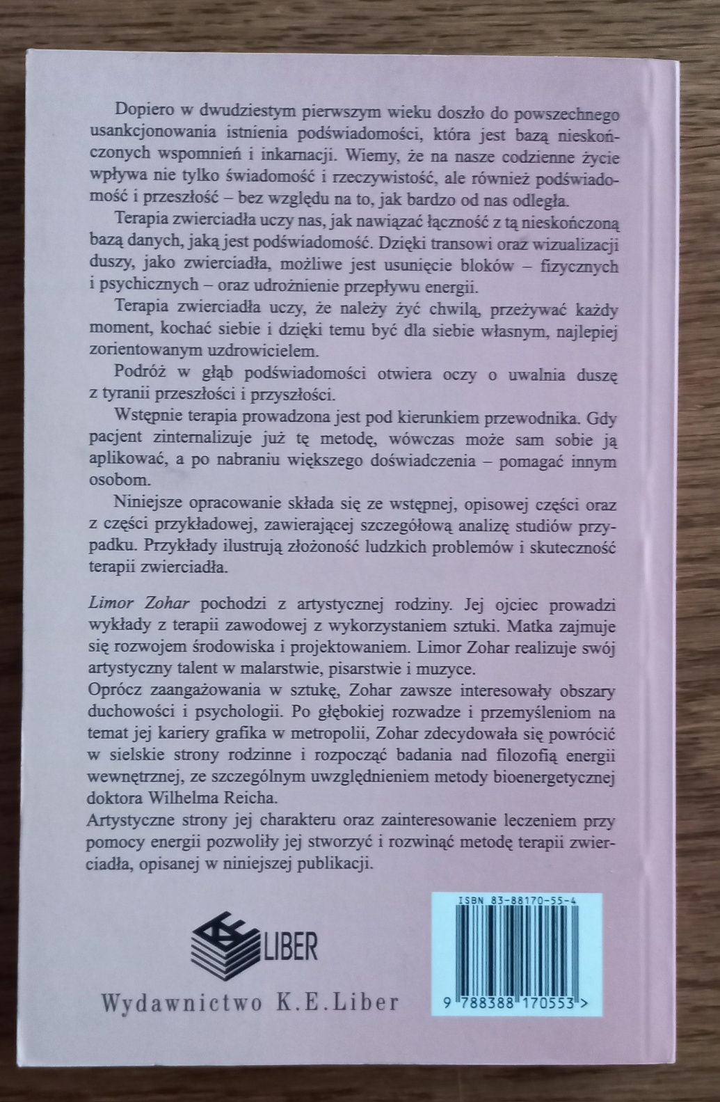 Książka "Terapia zwierciadła" autor Limor Zohar