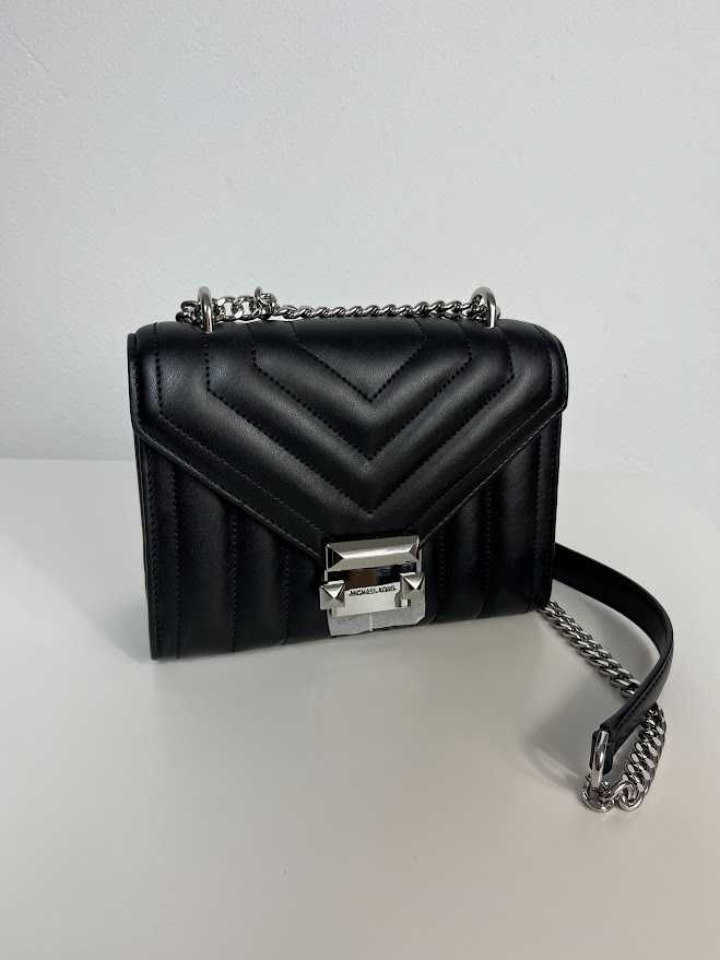 Torebka Michael Kors Whitney na ramię czarna pikowana