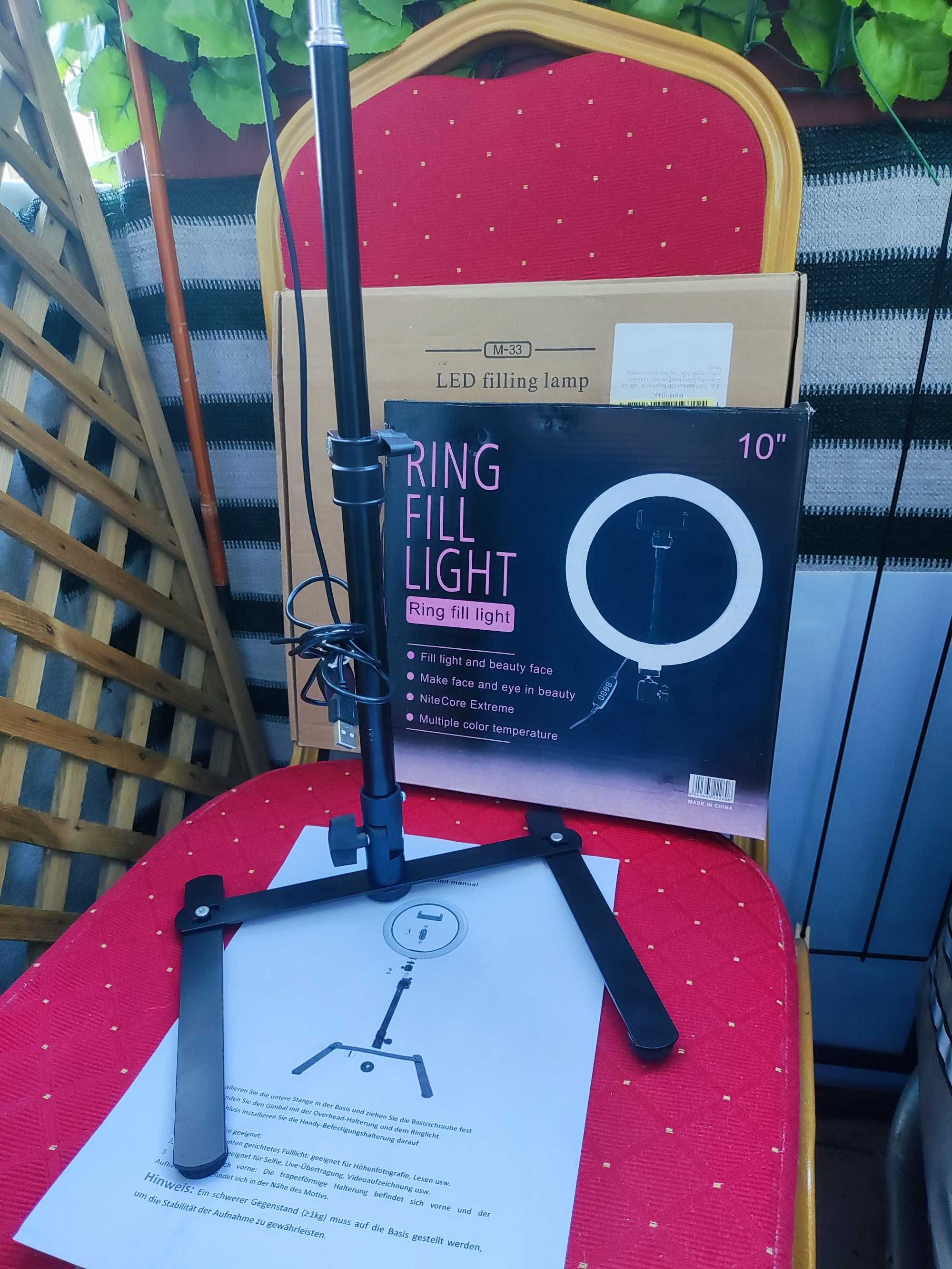 Lampa Pierścieniowa LED Lampka Okrągła kosmetyczna makijażu paznokci